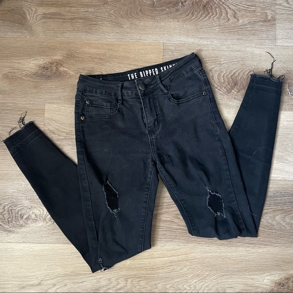 COTTON ON | the ripped skinny black